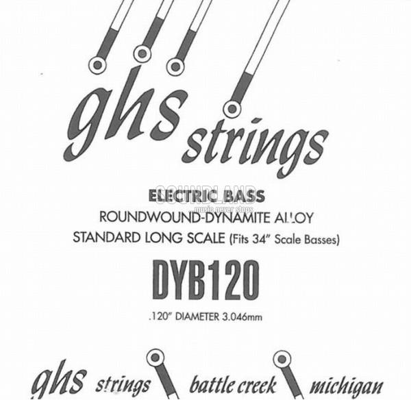 GHS Bass Einzelsaite 120