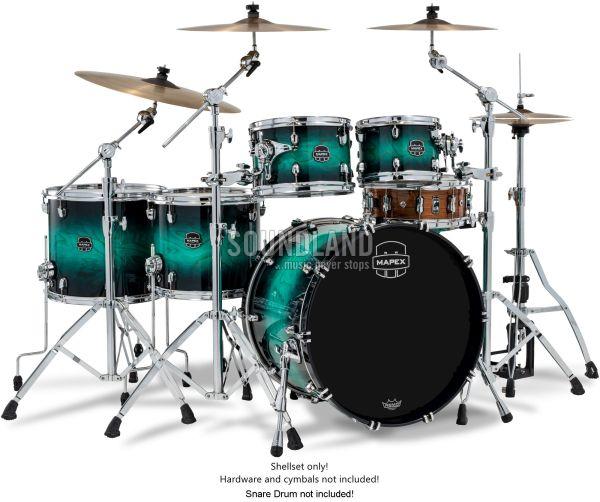 Mapex Saturn VI Stage+ Shellset - Marine Teal Burst