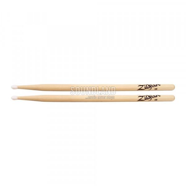 Zildjian 5BN Hickory Natural Nylon Tip Drumsticks
