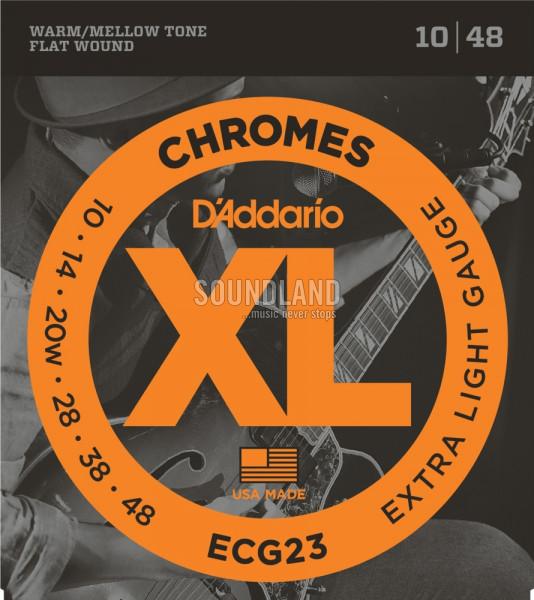 D'Addario ECG23 Chromes 010-048