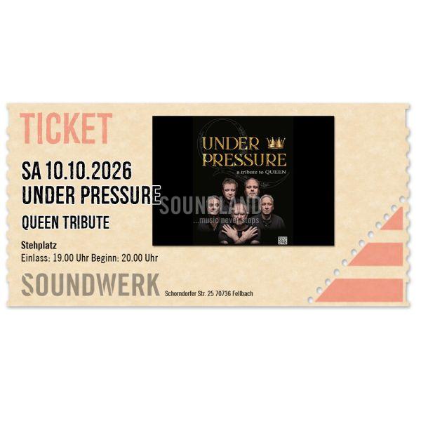 ''Under Pressure'' Queen Tribute 10.10.2026