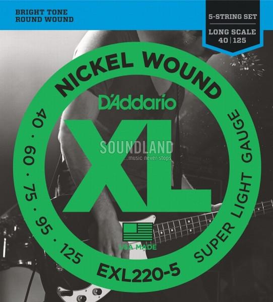 D'Addario EXL220-5 040-125