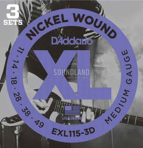 D'Addario EXL115-3D 011-049