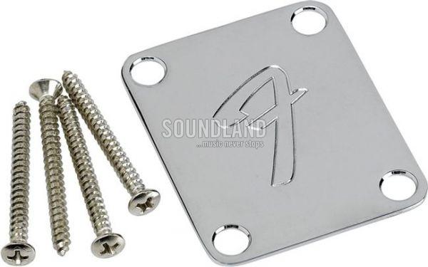 Fender Halsplatte Chrom 'F'