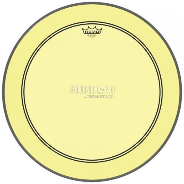 Remo 20'' Colortone Powerstroke 3 Gelb Bassfell