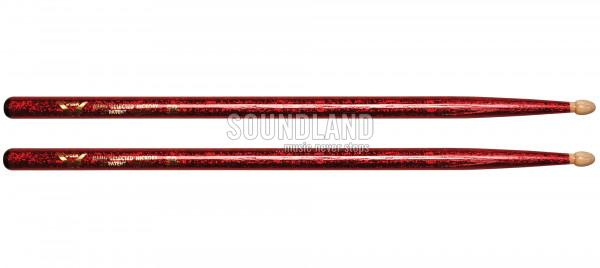Vater VCR5B Color Wrap 5B Red Sparkle Drumsticks