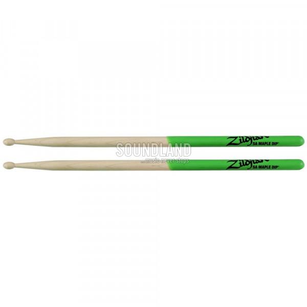 Zildjian 5AMDG Green Dip 5A Wood Tip Drumsticks