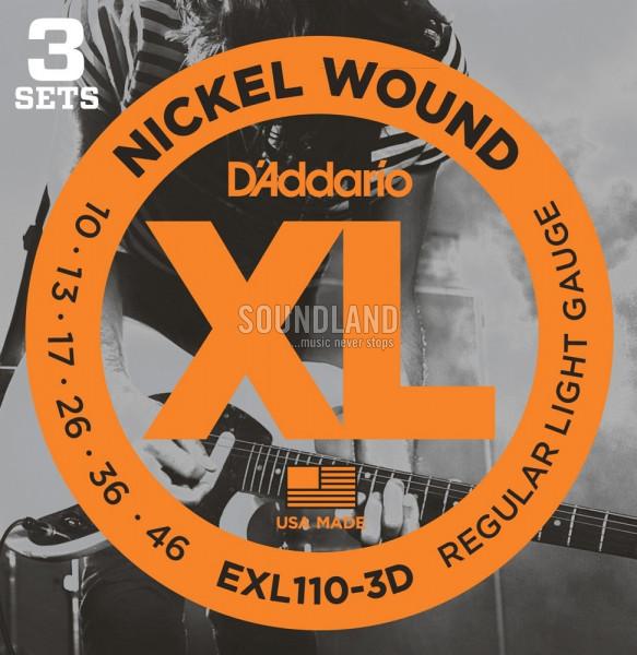 D'Addario EXL110-3D 010-046