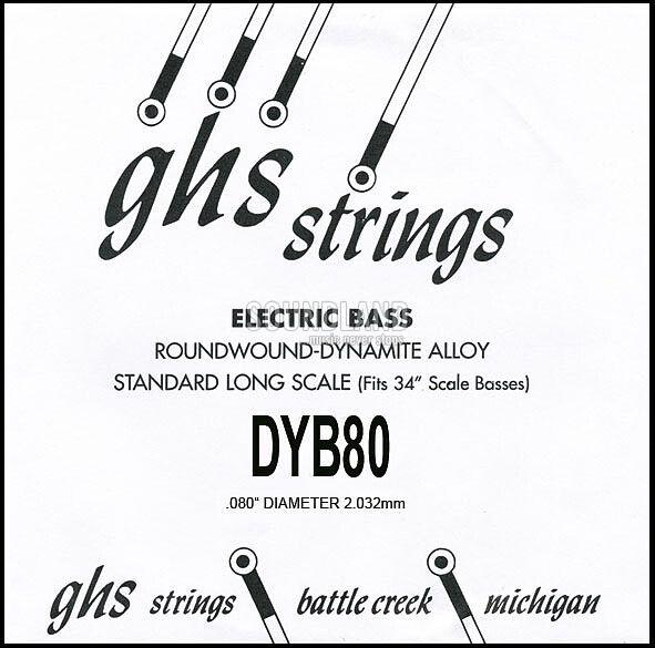 GHS Bass Einzelsaite 080