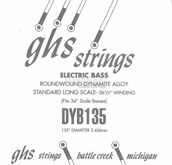 GHS Bass Einzelsaite 135