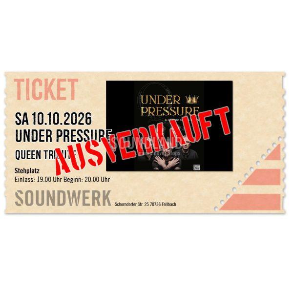 ''Under Pressure'' Queen Tribute 10.10.2026