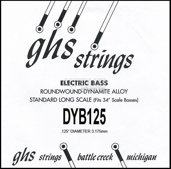 GHS Bass Einzelsaite 125